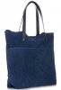 GEANȚĂ DIN PIELE shopper bag Vittoria Gotti bleumarin V8267